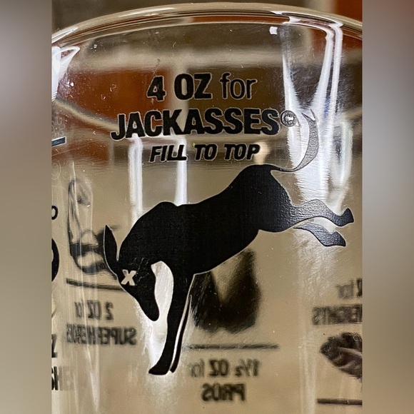 Libbey Glass 4 oz Shot Measuring ABC Letters Building Blocks Funny Bartender - Picture 8 of 11